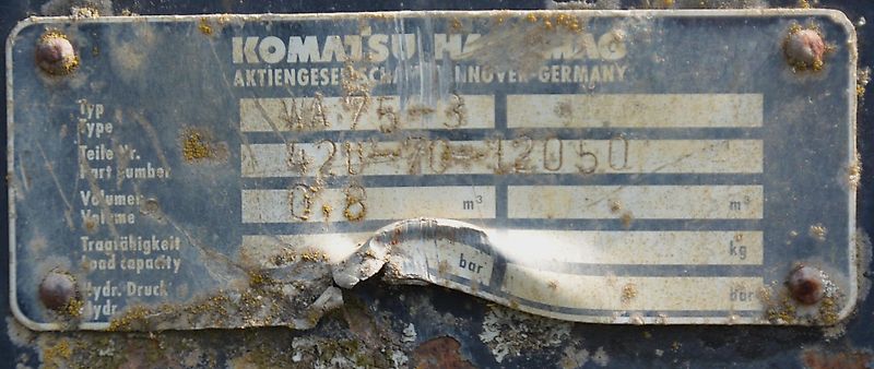 Komatsu WA75 5,3tn 4x4 ALLRAD HYDR. SCHNELLWECHSLER PALETTENGABEL Bj.1998