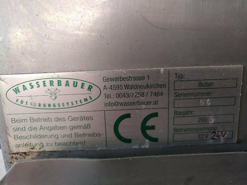 Futterschieber,Wasserbauer, Butler Silber,Silver, Gebraucht