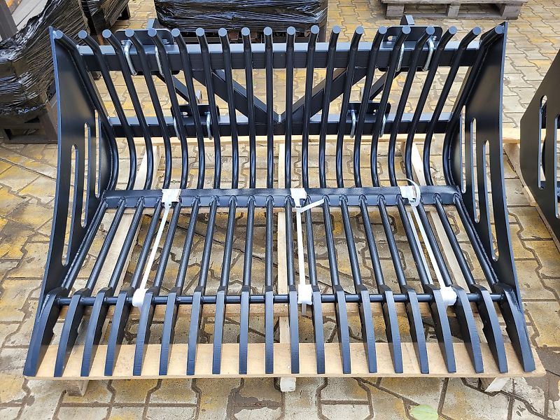 RADSTAL Schaufel für Steine Kartoffelschaufel Steinkorb 1,2 - 2,3 m