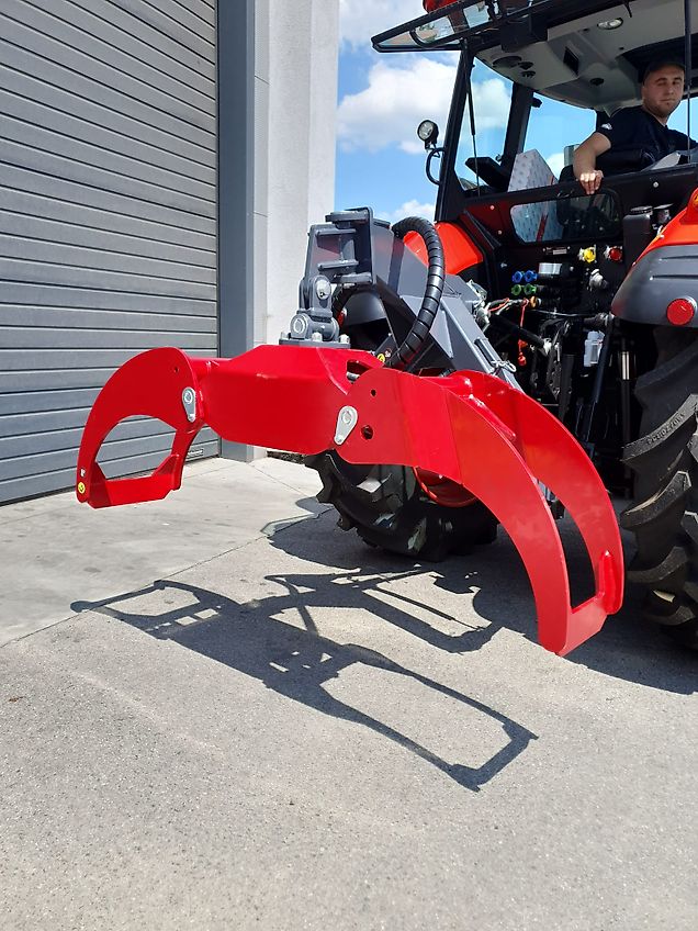 Kg-Tech Rückezange Holzzange Polterzange Holzgreifer Stammgreifer Greifarm