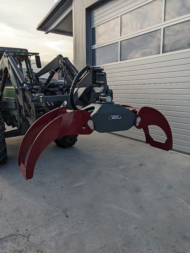 Kg-Tech Rückezange Holzzange Polterzange Holzgreifer Stammgreifer Greifarm